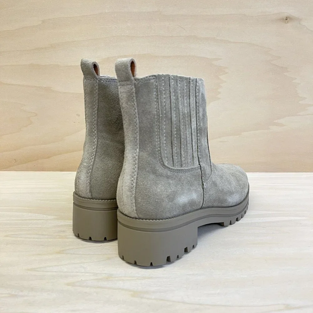 Lucky Brand Womens Suede Hazyl Pull On Ankle Boots Fossilized Size 6.5M NEW - Picture 5 of 7